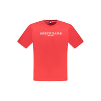 North Sails Red Cotton Men T-Shirt