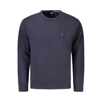 Coveri Moving Blue Cotton Men Sweater