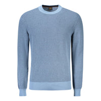 Hugo Boss Blue Cotton Men Sweater