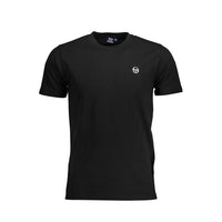 Sergio Tacchini Black Cotton T-Shirt