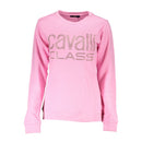 Cavalli Class Pink Cotton Sweater