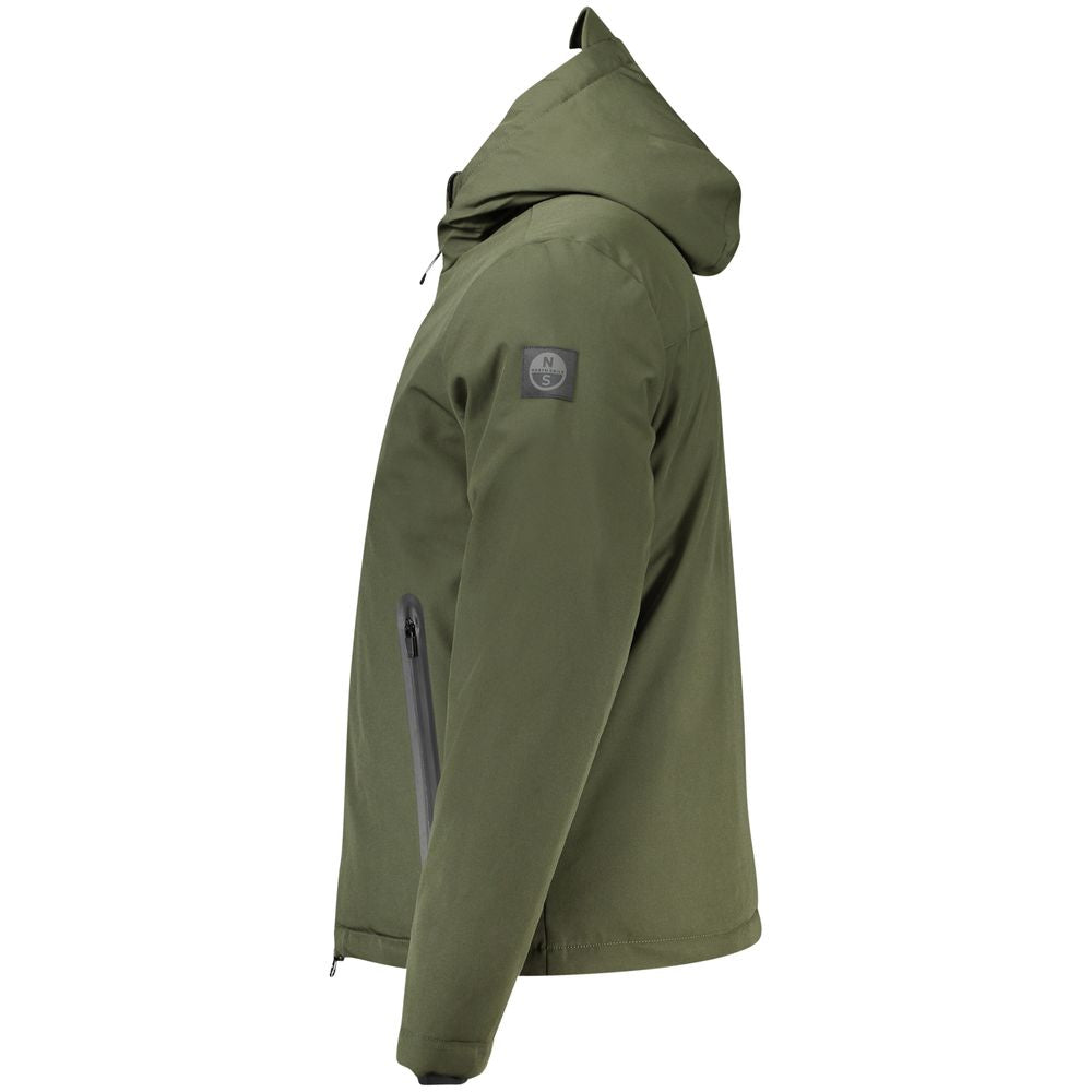 North Sails Green Polyester Men Jacket