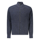 Hugo Boss Blue Wool Men Cardigan