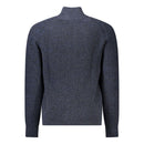 Hugo Boss Blue Wool Men Cardigan