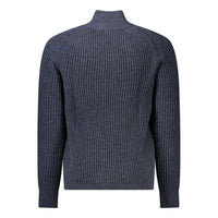 Hugo Boss Blue Wool Men Cardigan