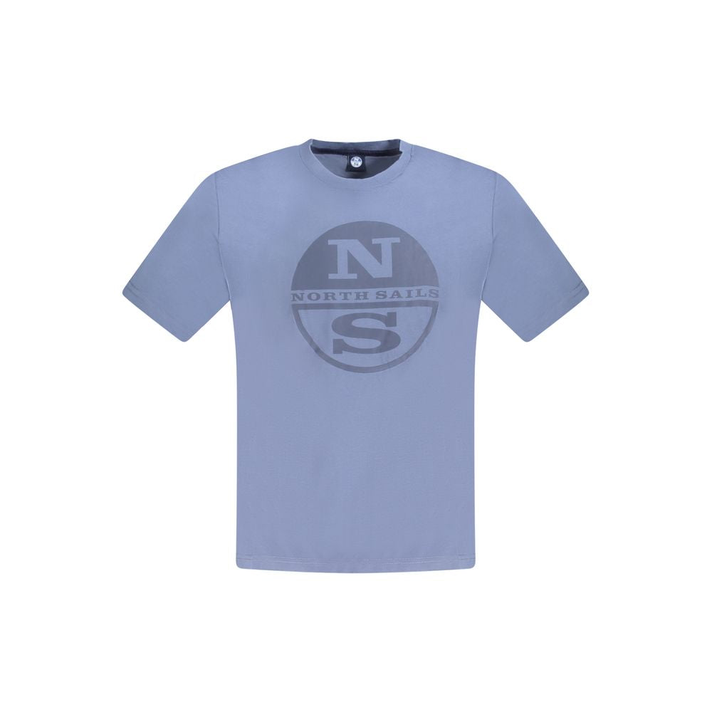 North Sails Blue Cotton Men T-Shirt