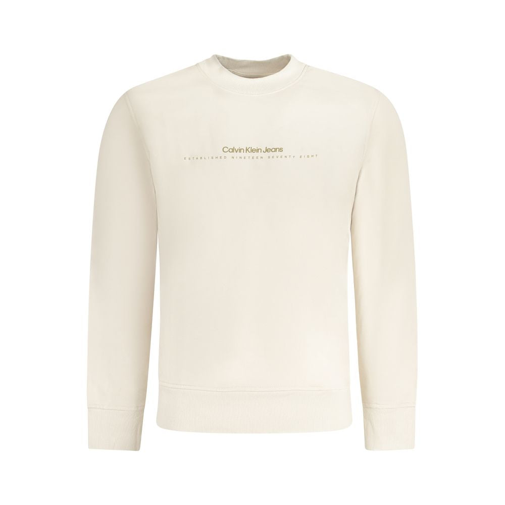 Calvin Klein Beige Cotton Men Sweater