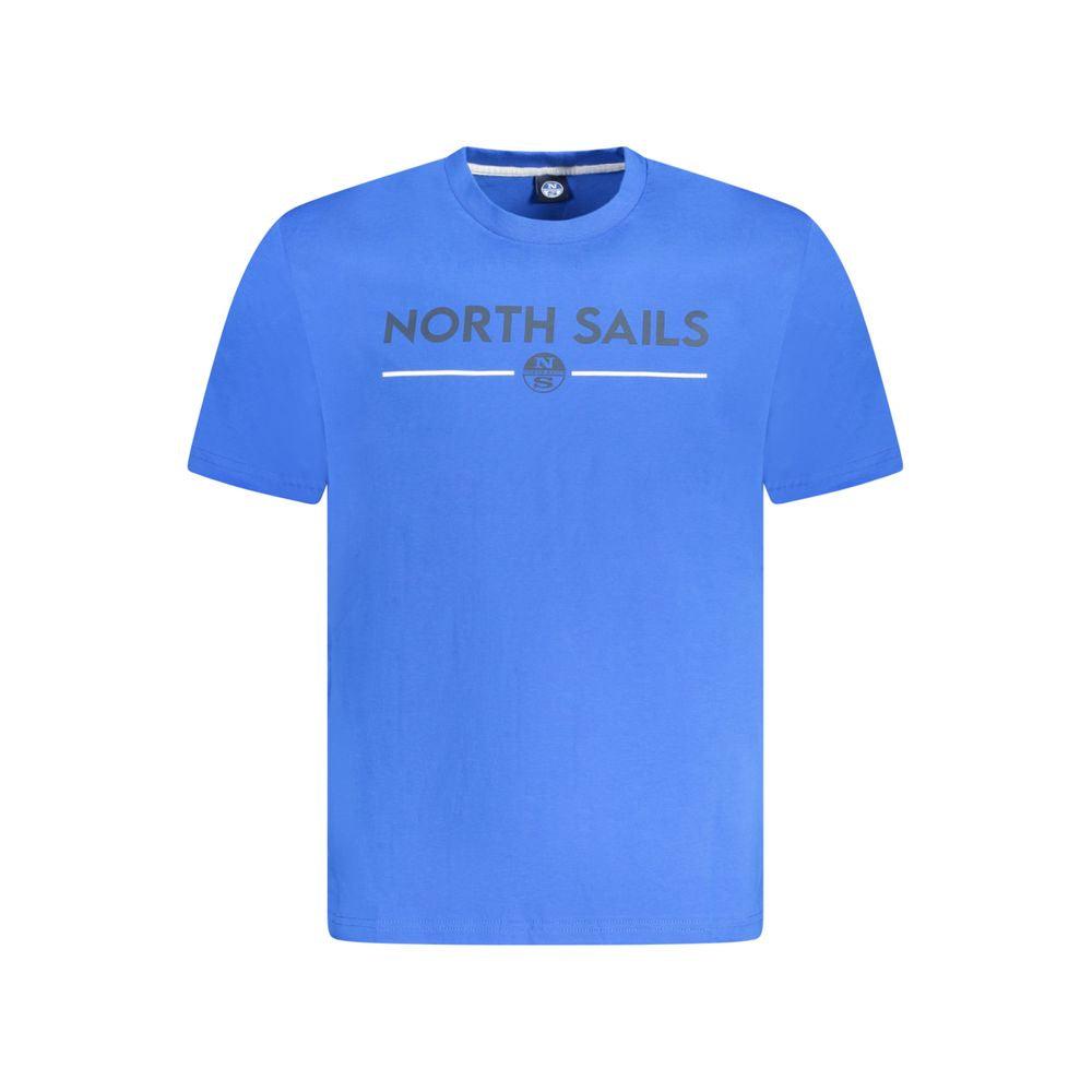 North Sails Blue Cotton Men T-Shirt