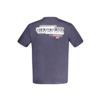 Napapijri Blue Cotton Men T-Shirt