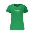 Pepe Jeans Green Cotton Women T-Shirt