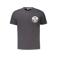 North Sails Black Cotton Men T-Shirt