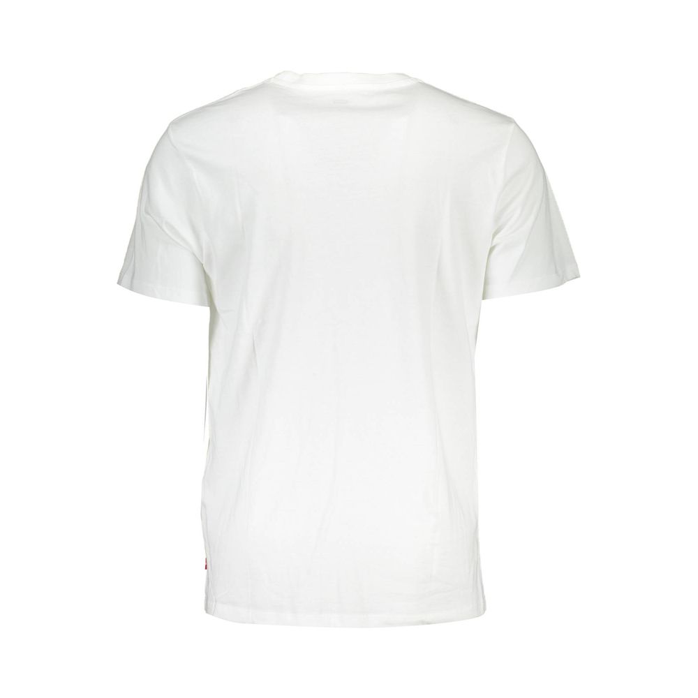 Levi's White Cotton Men T-Shirt