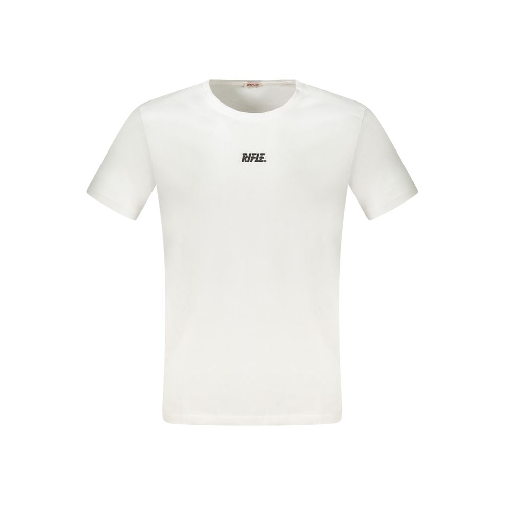 Rifle White Cotton Men T-Shirt