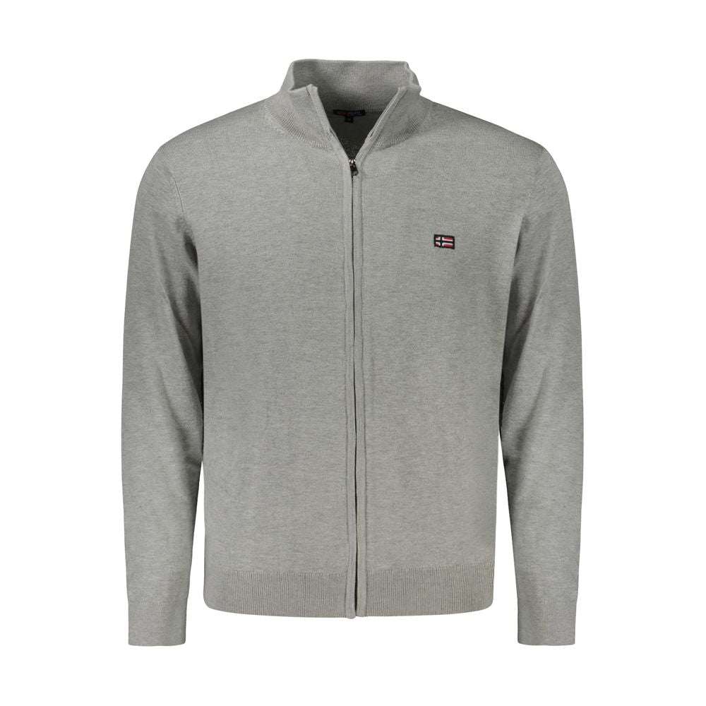 Norway 1963 Gray Polyamide Mens Cardigan