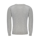 Cavalli Class Gray Viscose Men Sweater