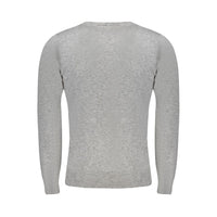 Cavalli Class Gray Viscose Men Sweater