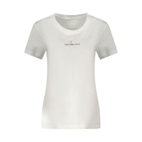 Calvin Klein White Cotton Women T-Shirt