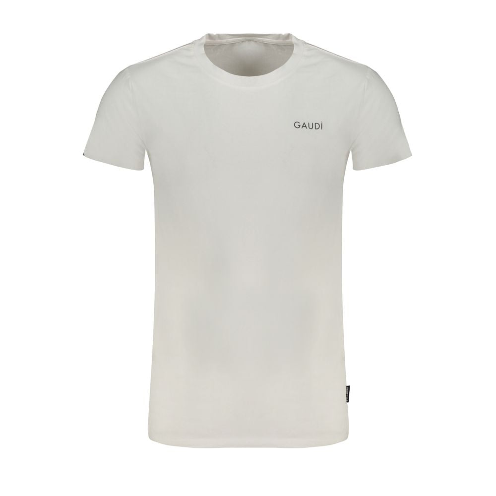 Gaudi White Cotton T-Shirt