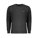 Norway 1963 Black Wool Men Sweater