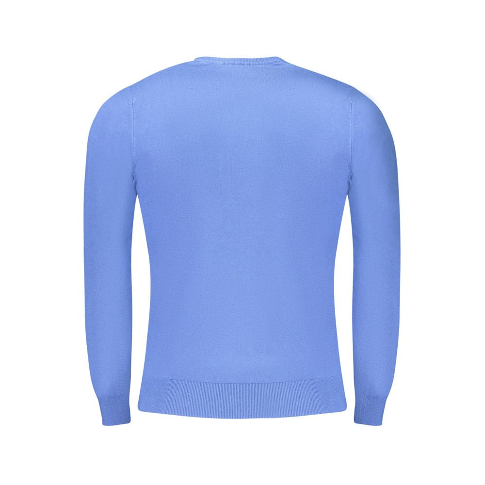 Cavalli Class Blue Viscose Men Sweater