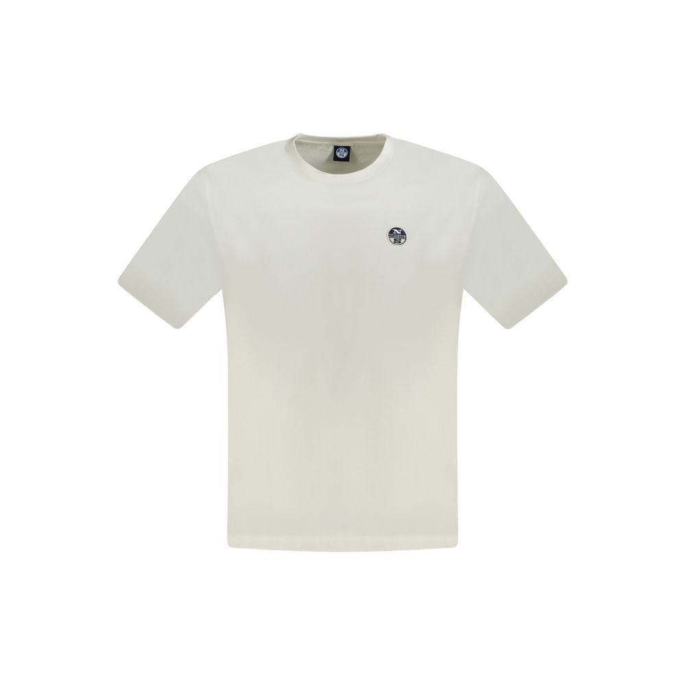 North Sails White Cotton Men T-Shirt