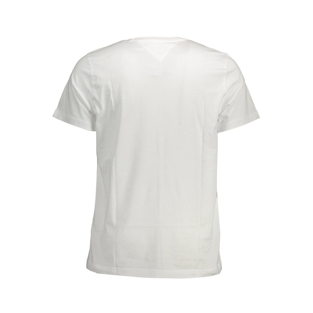 Tommy Hilfiger White Cotton Men T-Shirt