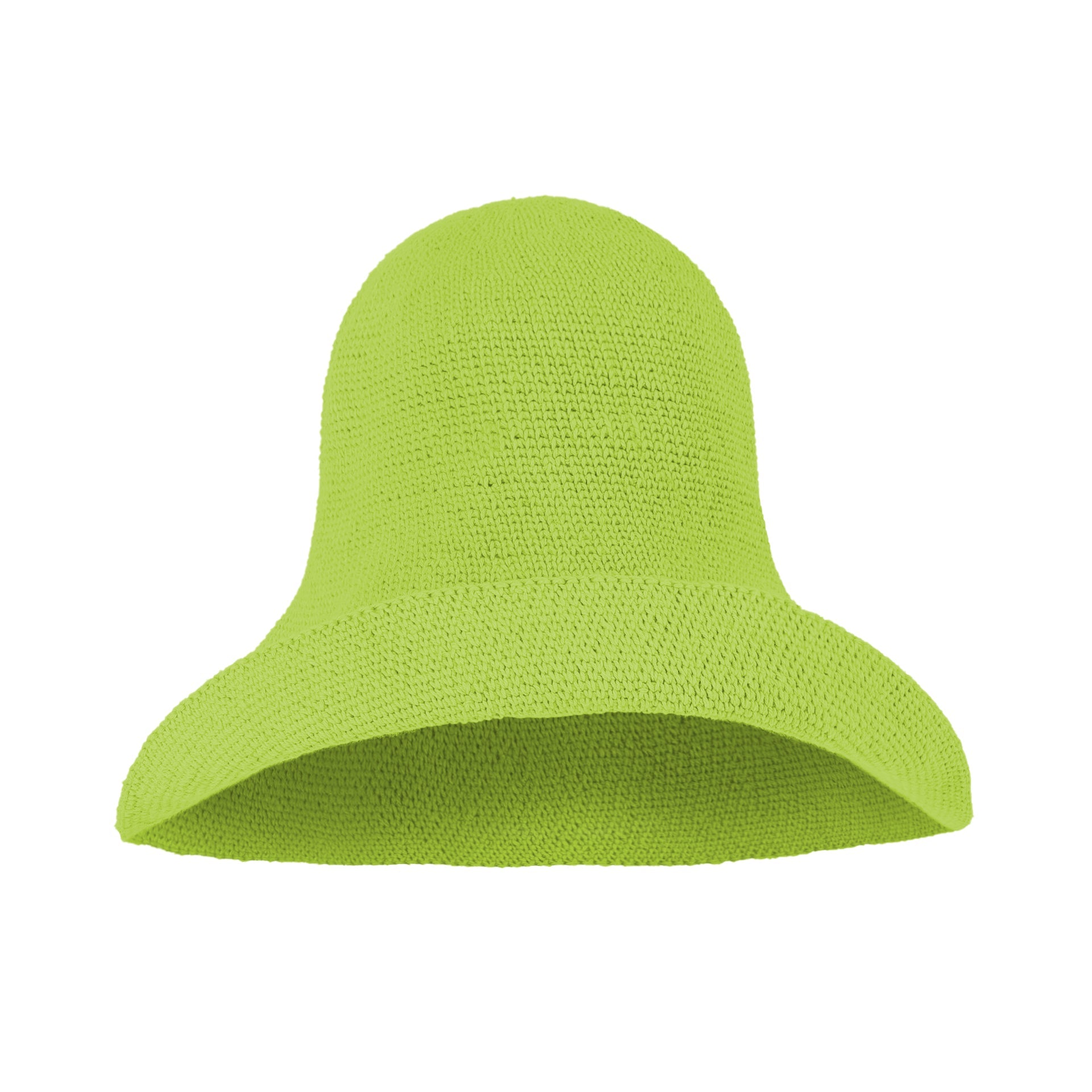 BLOOM Crochet Sun Hat In Lime Green