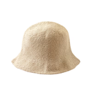 FLORETTE Crochet Bucket Hat In Nude White