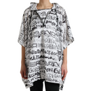 Chic Hooded Logo Print Blouson Tee