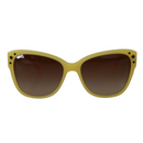 Chic Yellow Acetate Gradient Sunglasses