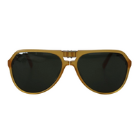 Chic Yellow Aviator Acetate Sunglasses