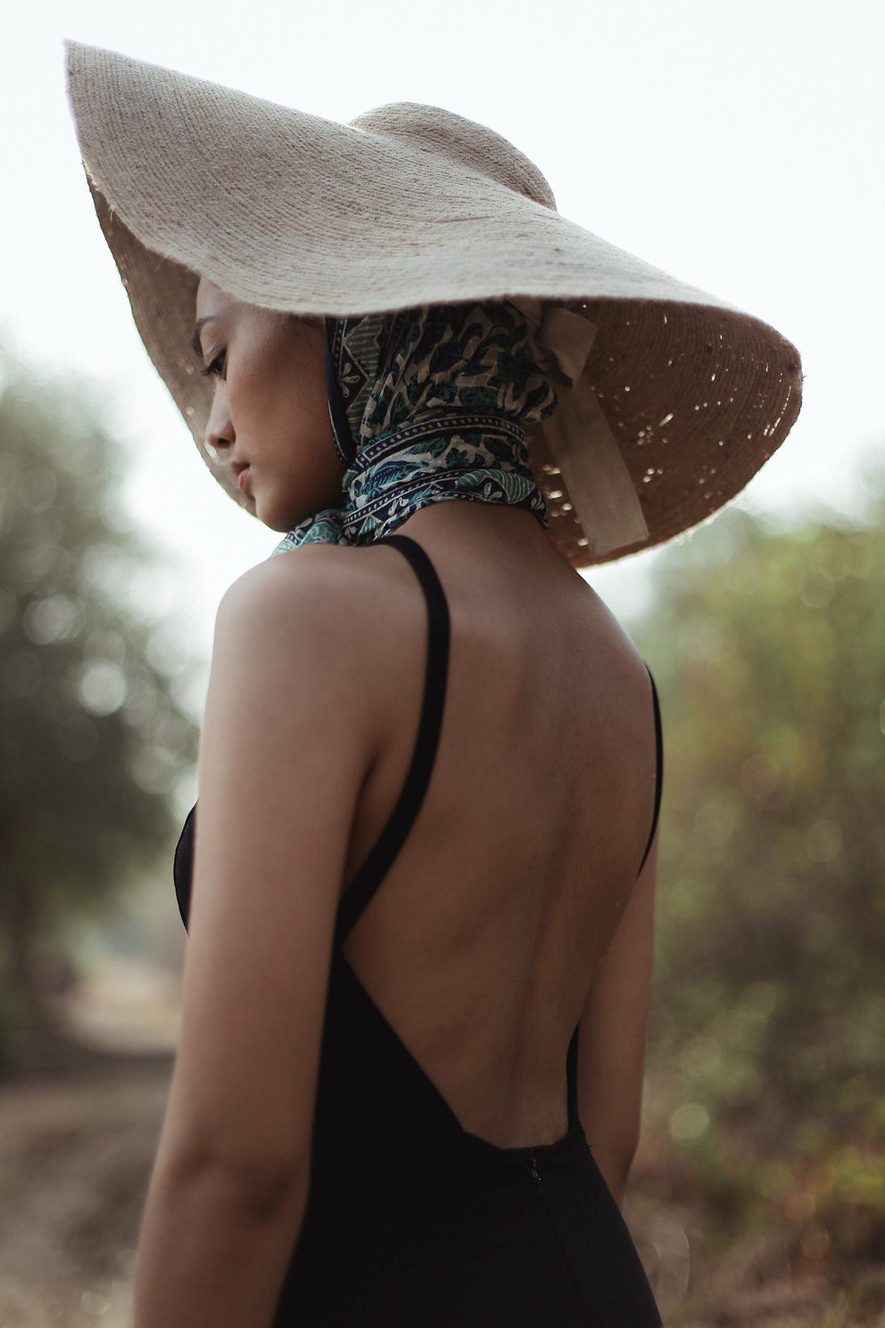 LOLA Wide Brim Jute Straw Hat In Natural Beige