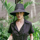 MEG Jute Straw Hat In Black