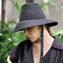 MEG Jute Straw Hat In Black