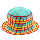 POOLSIDE Plaid Crochet Hat