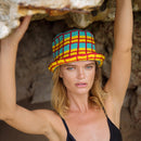 POOLSIDE Plaid Crochet Hat