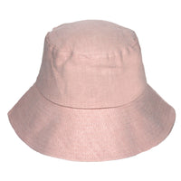 WATU Seaside Linen Bucket Hat, in Salt Pink