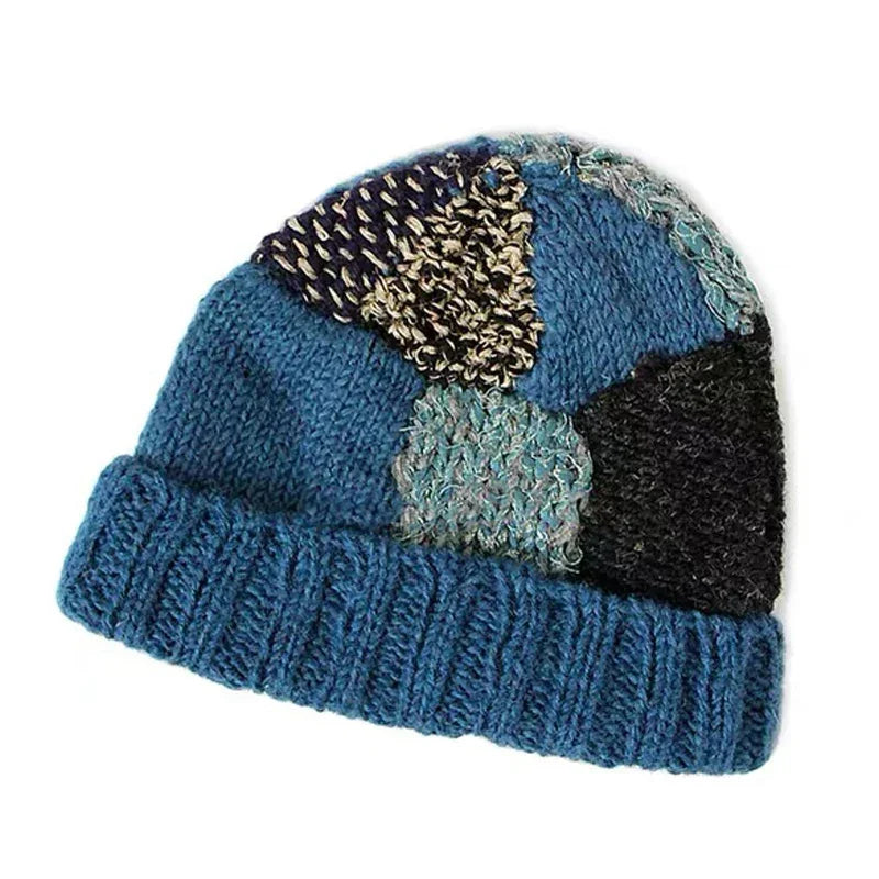 Handmade Men's Knitted Wool Blended Retro Beanie