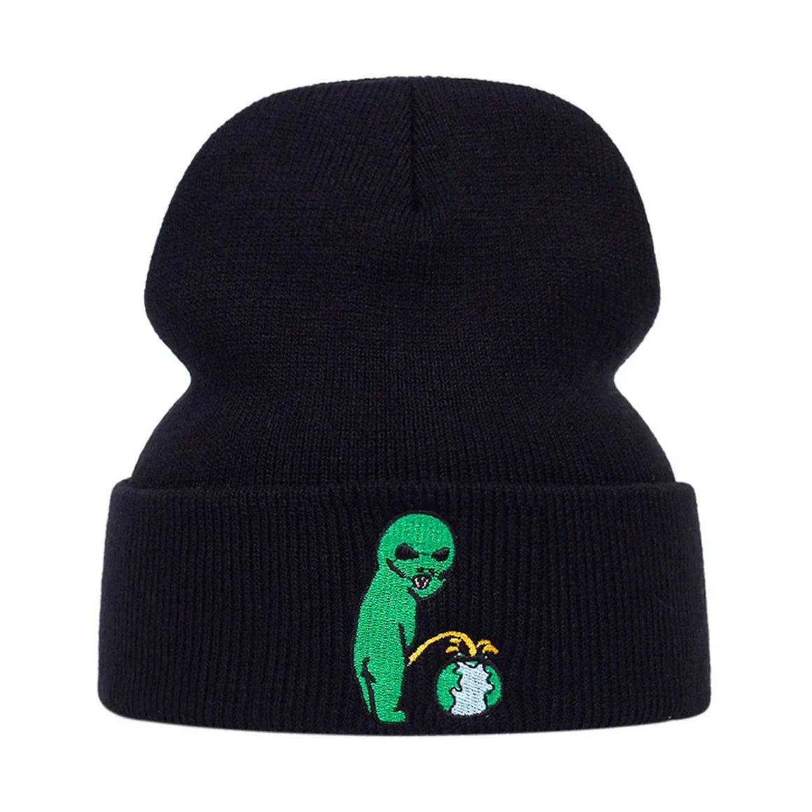 Alien Embroidery Beanie