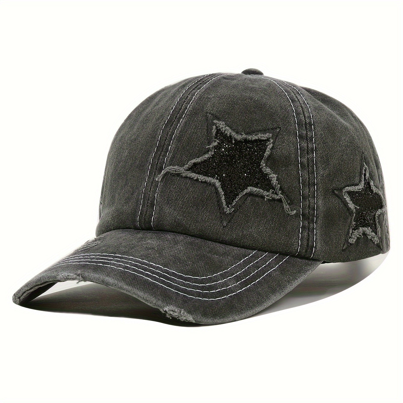 Vintage Black Star Baseball Cap