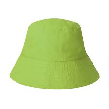 WATU Seaside Cotton Bucket Hat in Lime Green