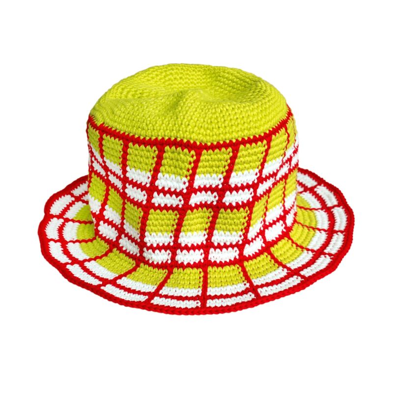 MARGARITA Plaid Crochet Hat